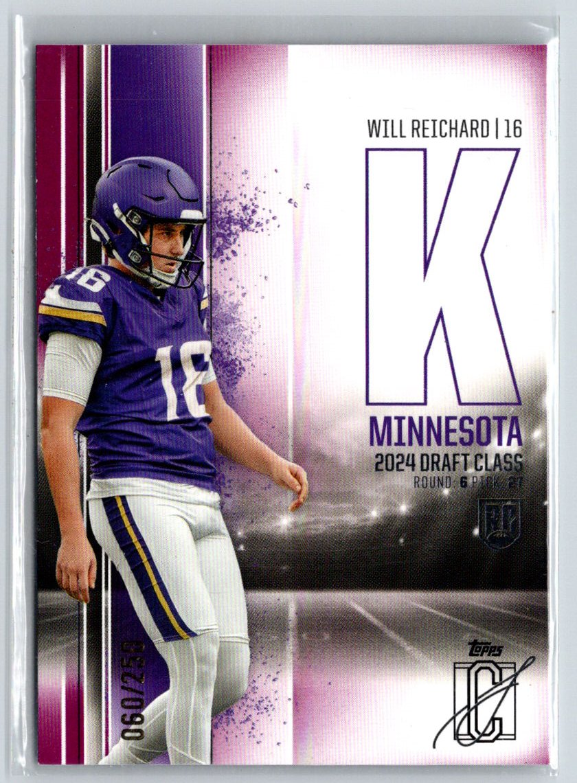 2024 Topps Signature Class - Magenta #151 Will Reichard #/250 N38