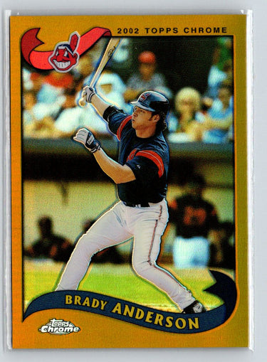 2002 Topps Chrome #471 Brady Anderson Gold Refractors N39