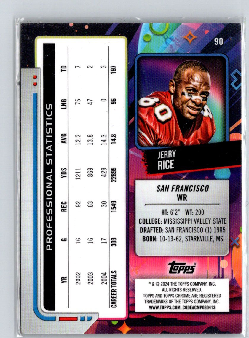 2024 Topps Chrome Cosmic #90 Jerry Rice N39