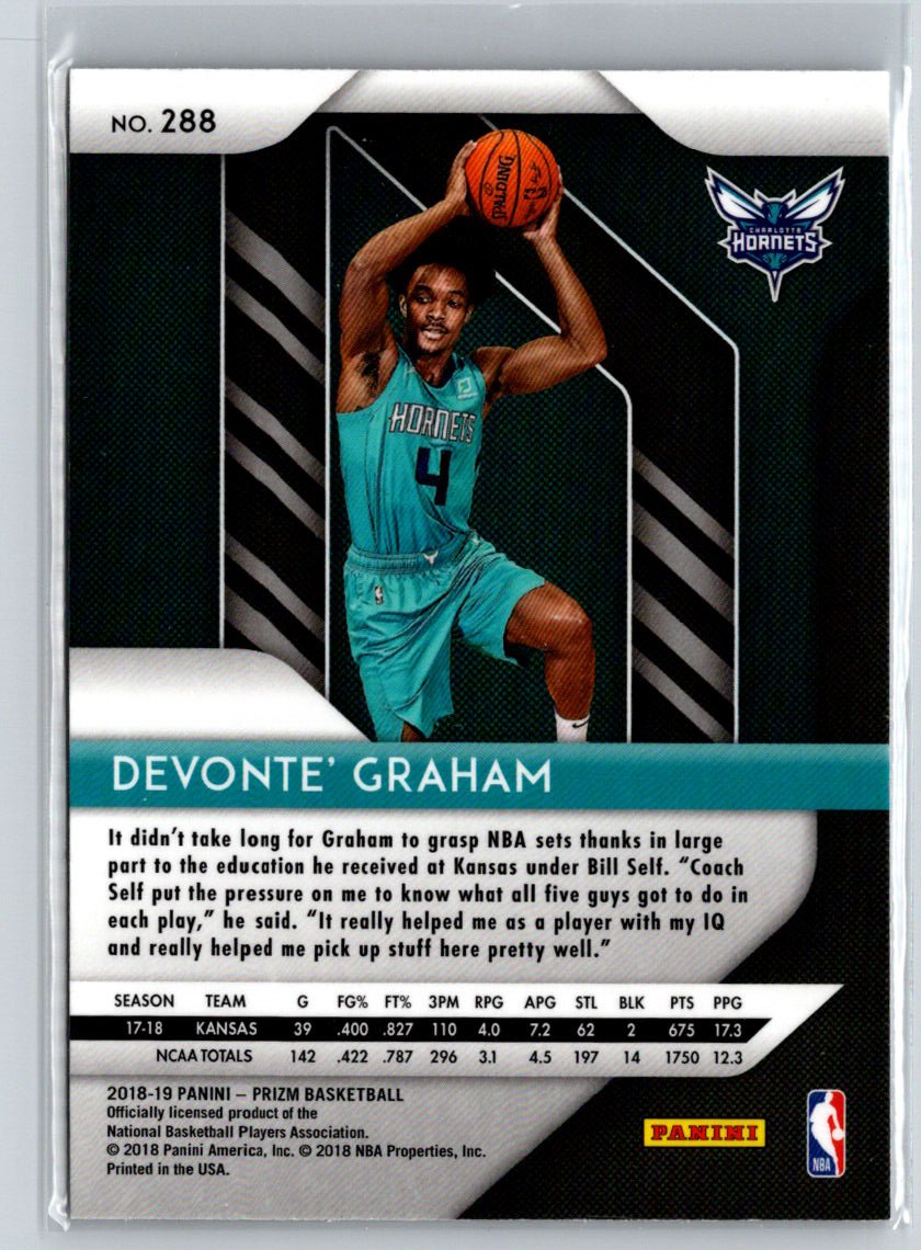 2018-19 Panini Prizm #288 Devonte' Graham N41