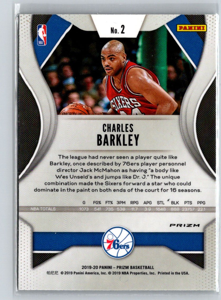 2019-20 Panini Prizm #2 Charles Barkley Prizms Green N42