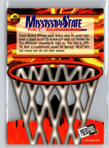 1996 Press Pass #NB 42 Erick Dampier Net Burners N42