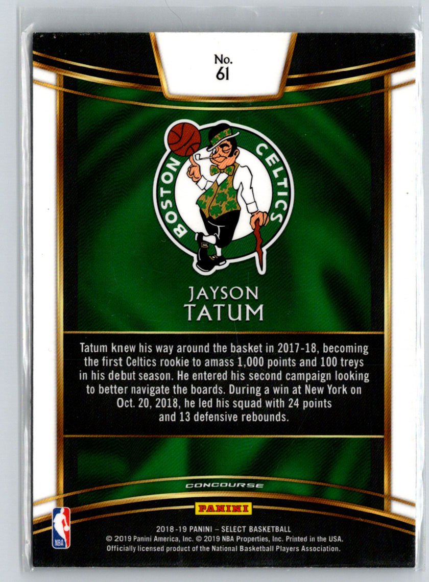 2018-19 Panini Select #61 Jayson Tatum N42