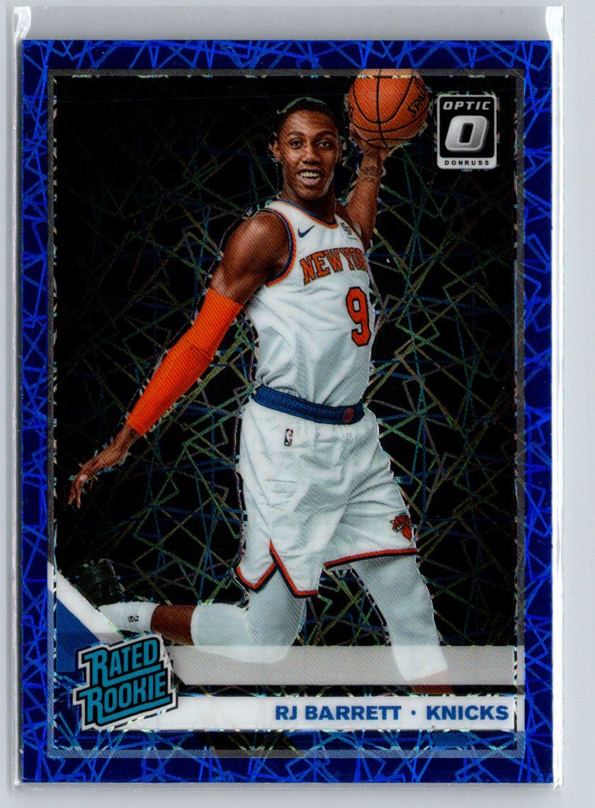 2019-20 Donruss Optic #178 RJ Barrett Blue Velocity N43