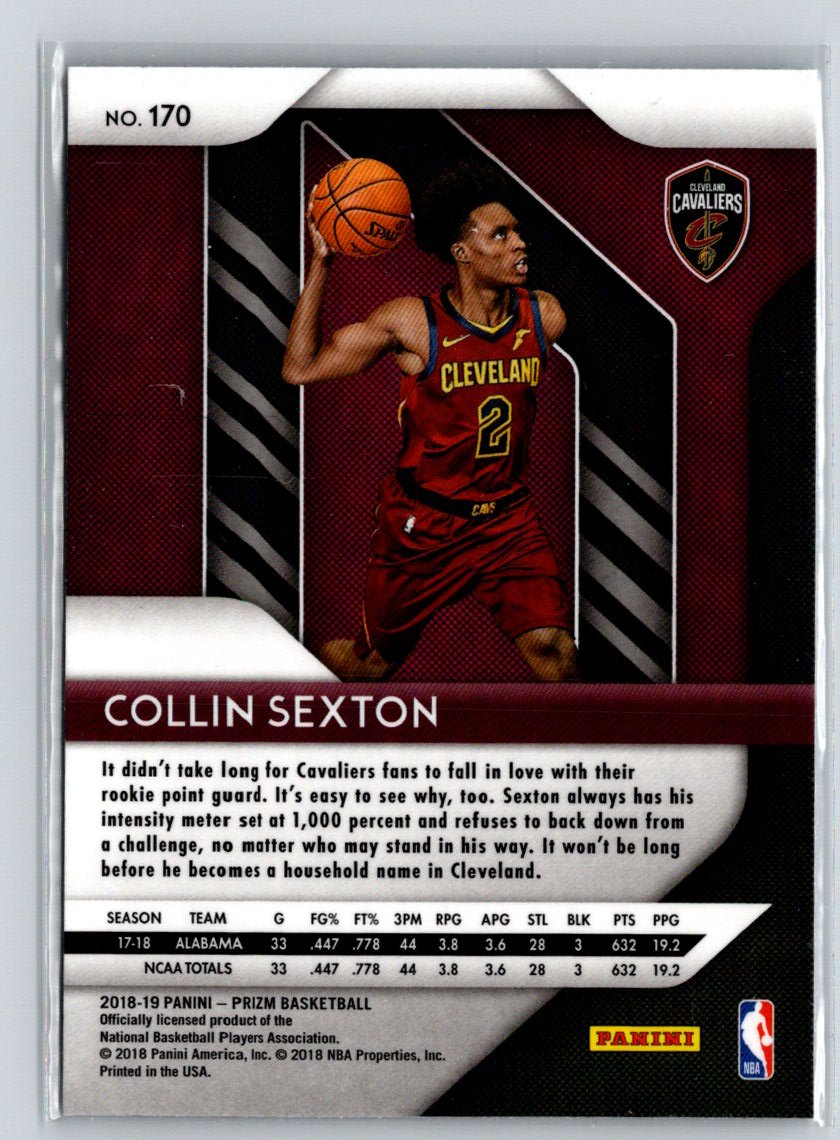 2018-19 Panini Prizm #170 Collin Sexton N43
