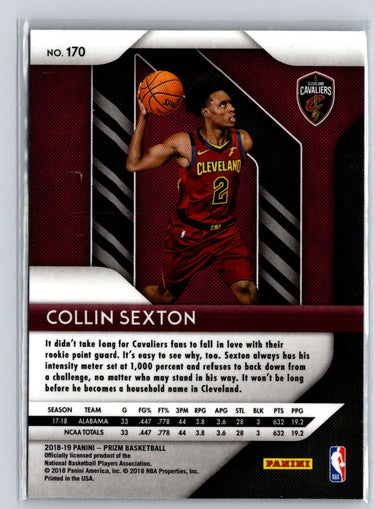 2018-19 Panini Prizm #170 Collin Sexton N43