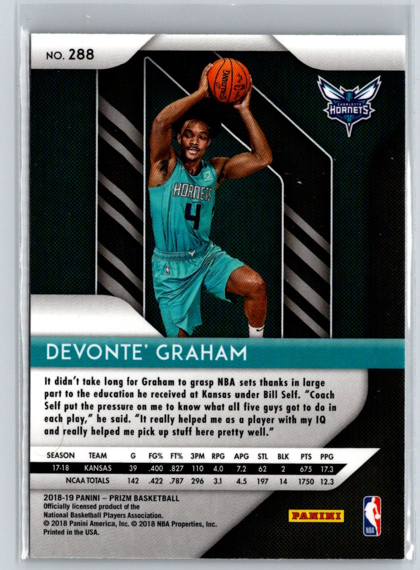 2018-19 Panini Prizm #288 Devonte' Graham N44