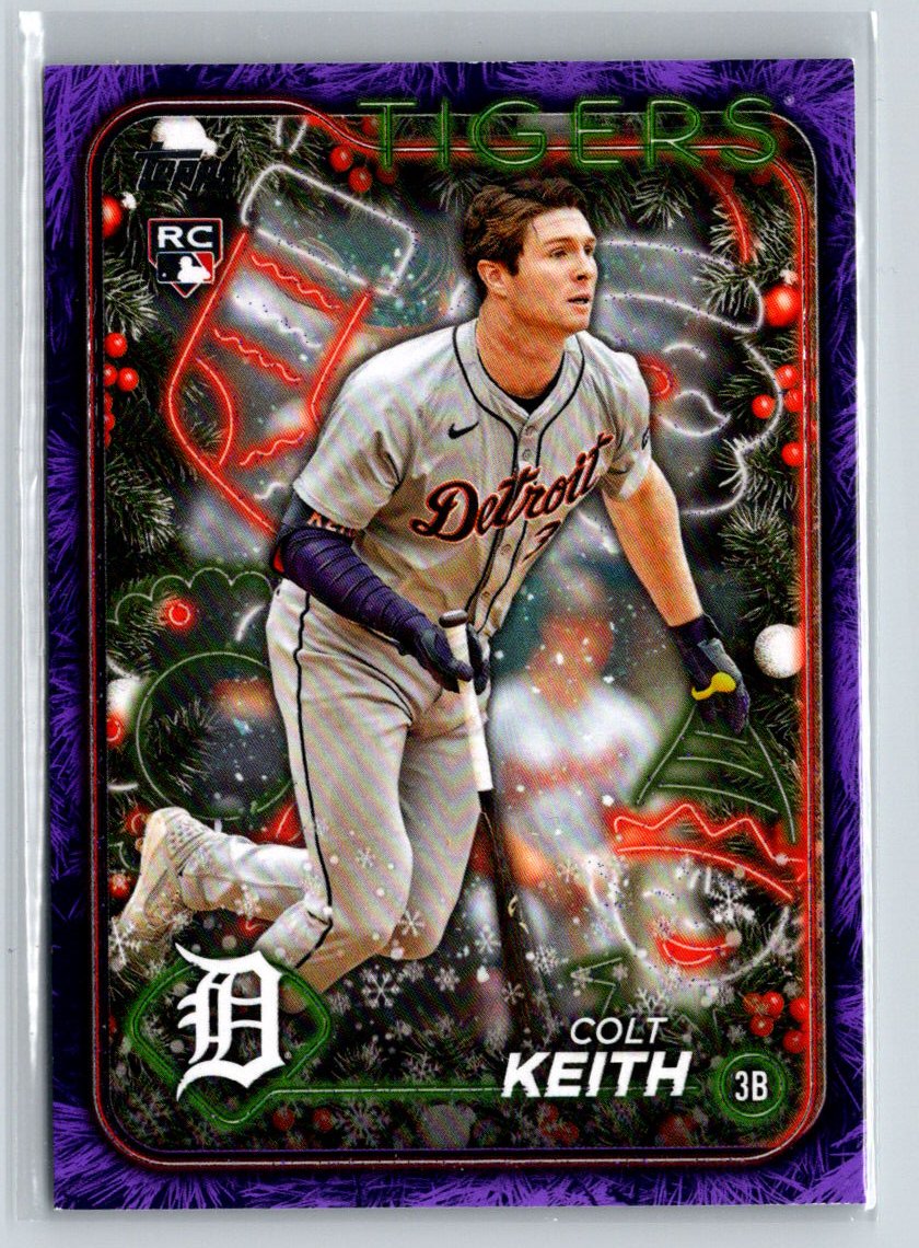 2024 Topps Holiday #H62 Colt Keith Purple Glitter #/99 N46