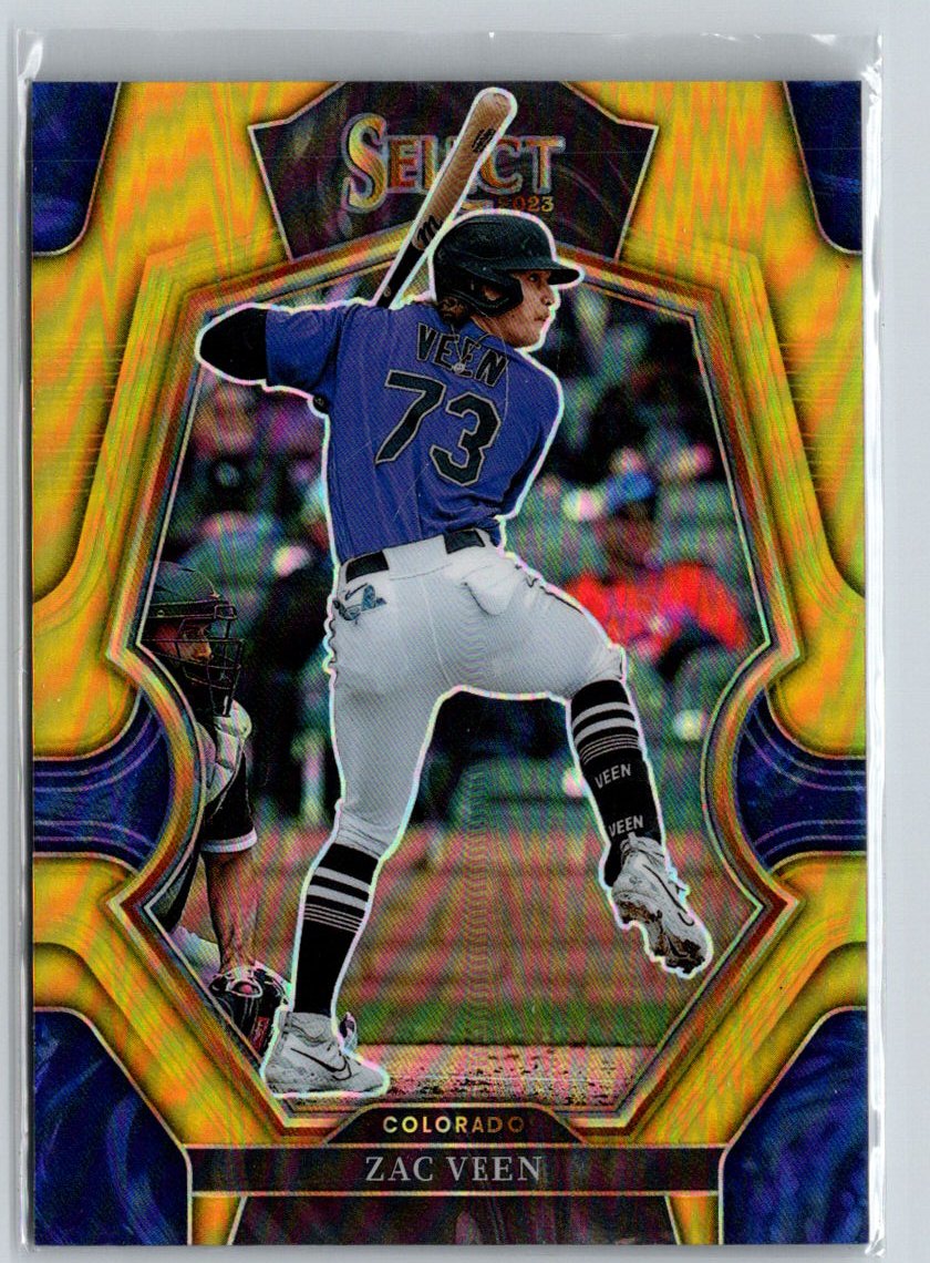 2023 Panini Select #196 Zac Veen Gold Prizm #/10 N46