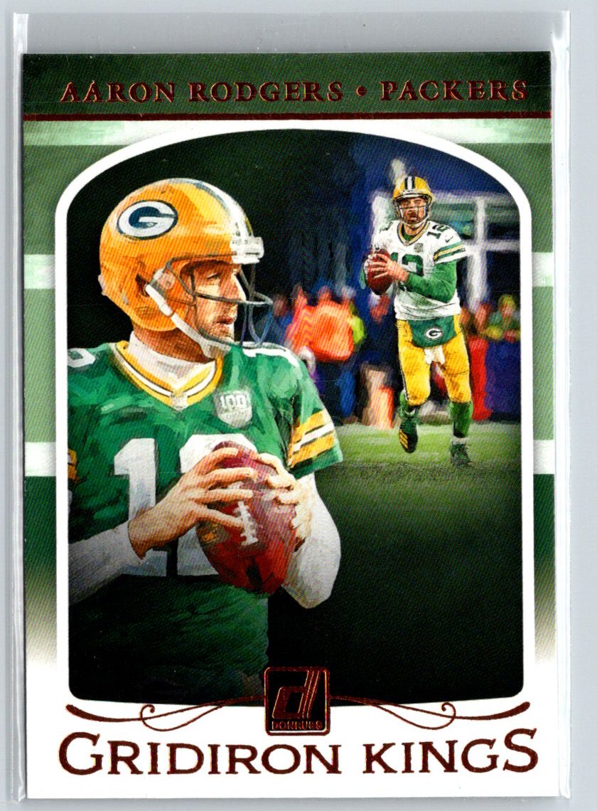 2019 Donruss #GK-8 Aaron Rodgers Gridiron Kings N46