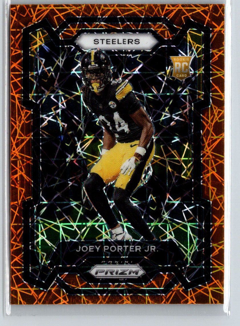 2023 Panini Prizm #386 Joey Porter Jr. Orange Lazer N47