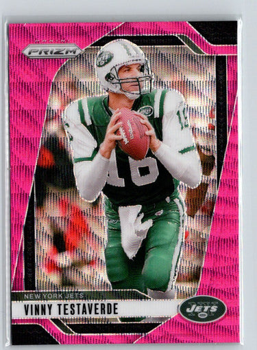 2024 Panini Prizm #229 Vinny Testaverde Pink Shimmer N47