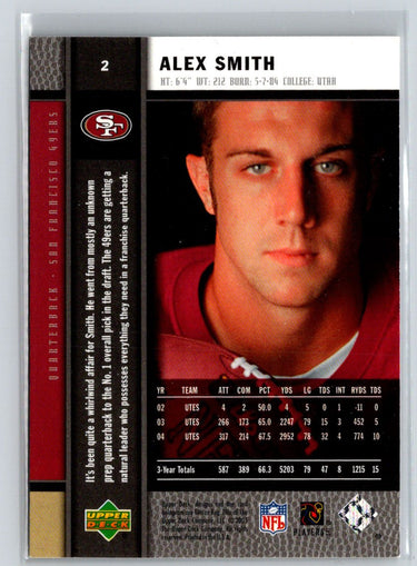 2005 Upper Deck Rookie Premiere #2 Alex Smith Gold N48