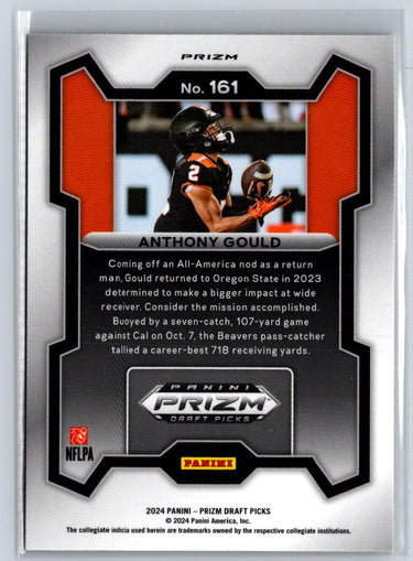 2024 Panini Prizm Draft Picks #161 Anthony Gould Purple Wave N49