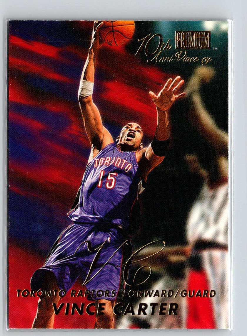 2000-01 Fleer Premium #1998-1999 Vince Carter 10th Anni-Vince-ry N49
