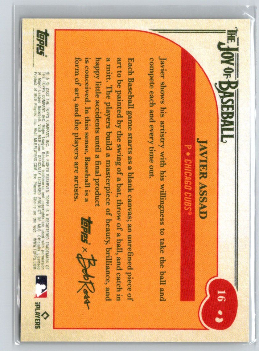 2023 Topps x Bob Ross: The Joy of Baseball #16 Javier Assad N50