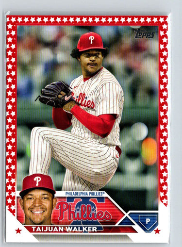 2023 Topps #355 Taijuan Walker Independence Day #/76 N50