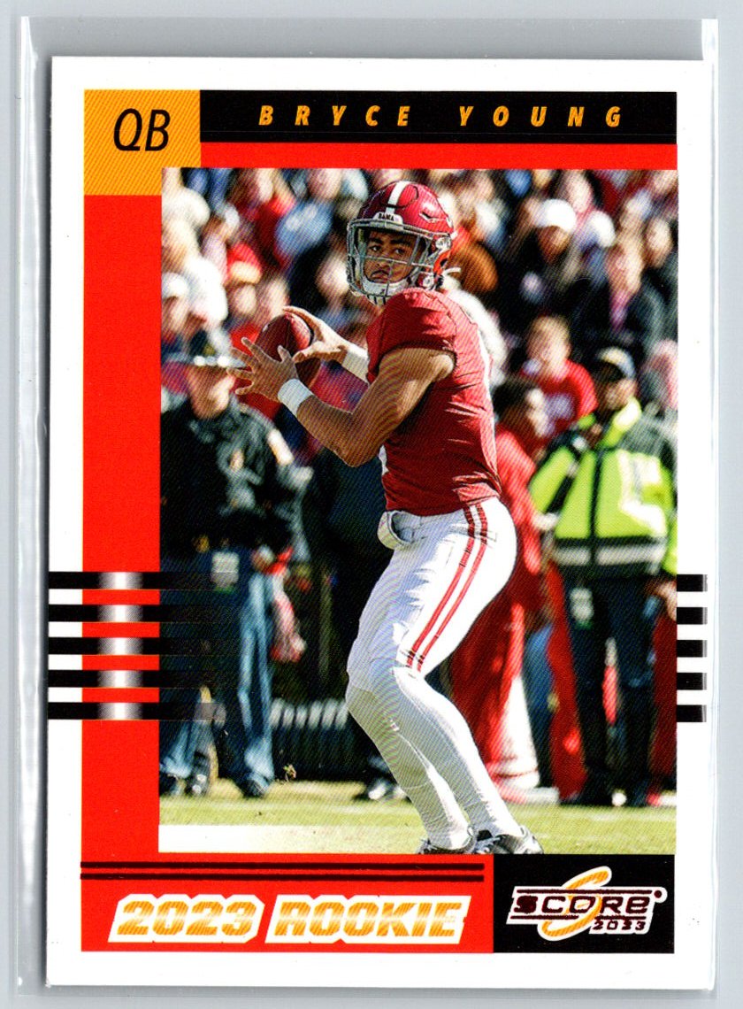 2023 Score #1 Bryce Young 2003 Throwback Rookies N50