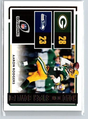 2020 Donruss #RSBDR-AR Aaron Rodgers Road to the Super Bowl Divisional Round N50