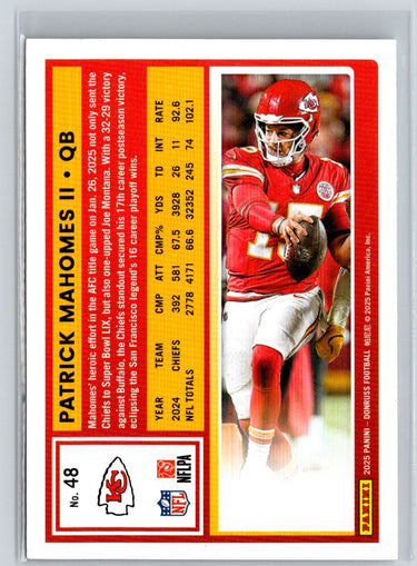 2025 Donruss #48 Patrick Mahomes II N51