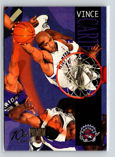 2000-01 Fleer Premium #1994-1995 Vince Carter 10th Anni-Vince-ry N51