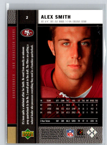 2005 Upper Deck Rookie Premiere #2 Alex Smith N51