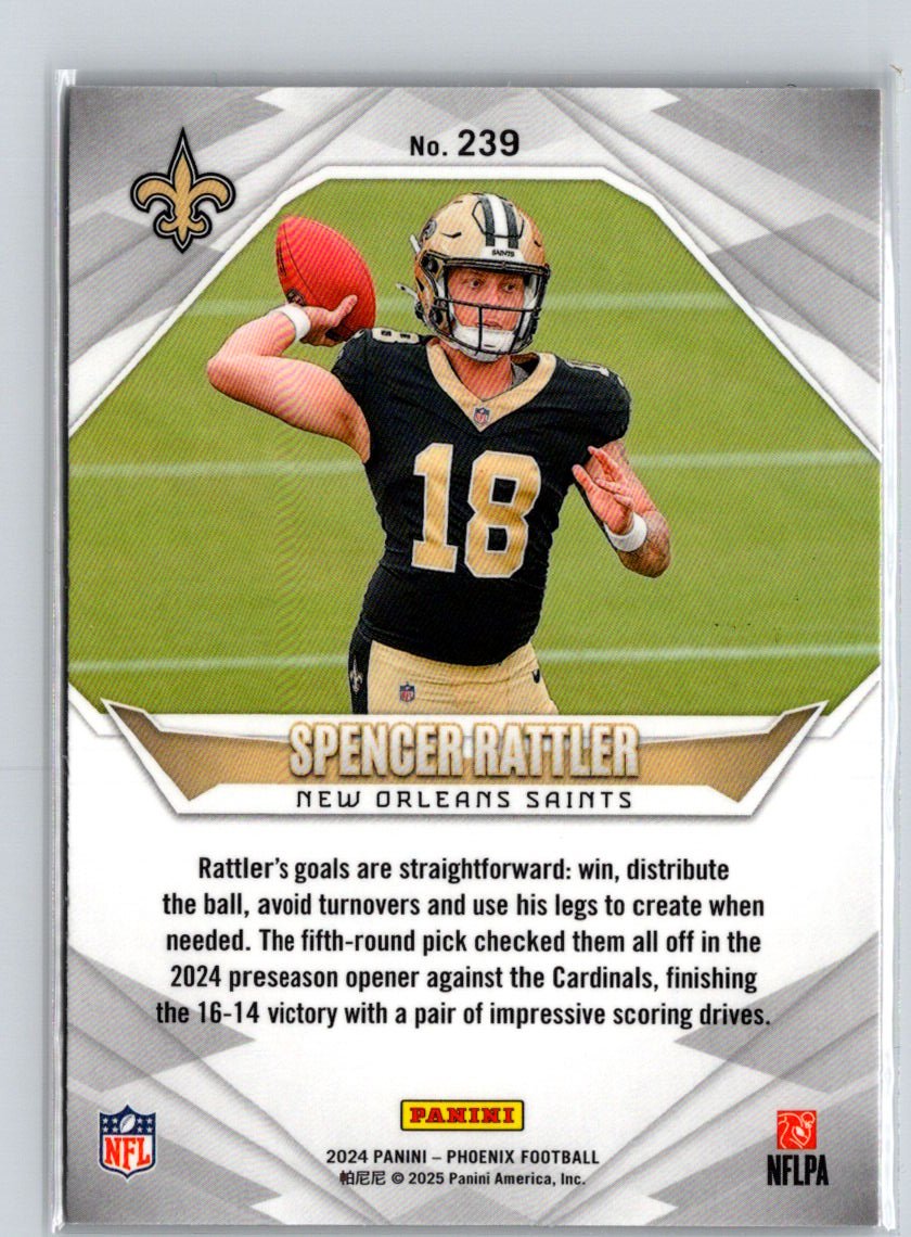 2024 Panini Phoenix #239 Spencer Rattler Orange N51