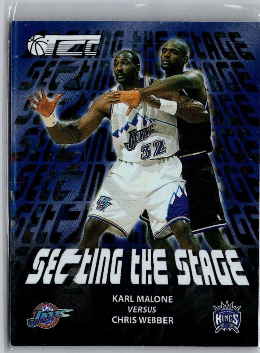 2001-02 Topps TCC #SS9 Karl Malone / Chris Webber Setting the Stage N51