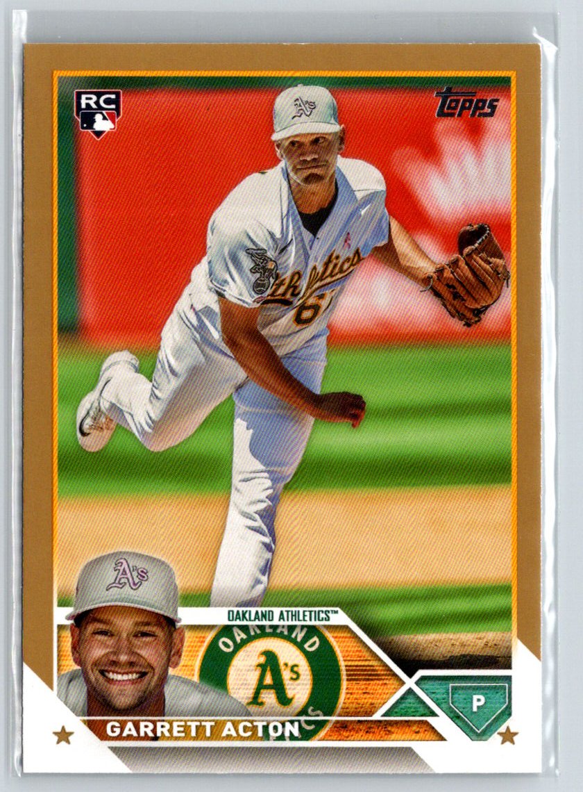 2023 Topps Update #US192 Garrett Acton Gold #/2023 N52