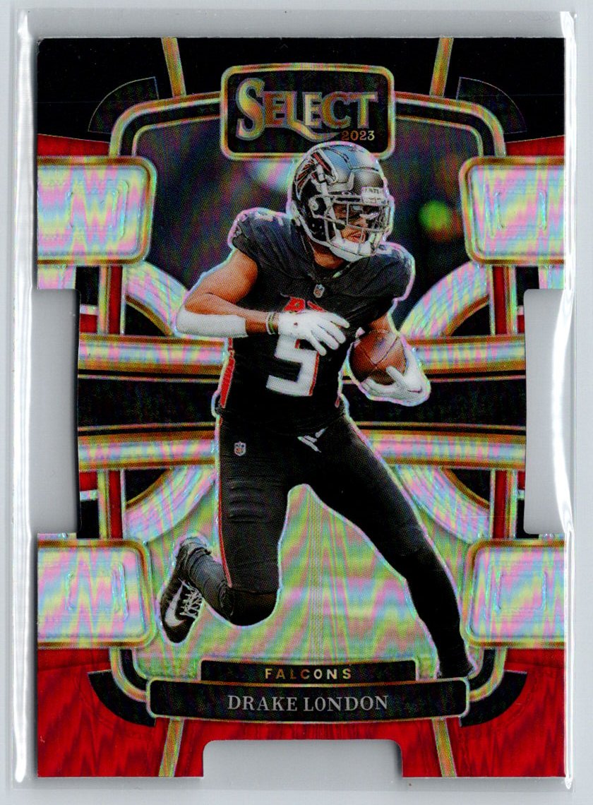 2023 Panini Select #6 Drake London Silver Prizms Die Cuts N52