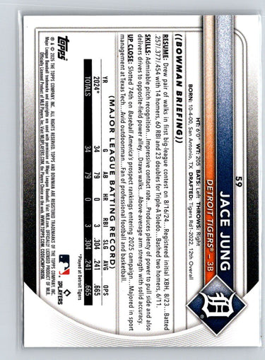 2025 Bowman #59 Jace Jung N53