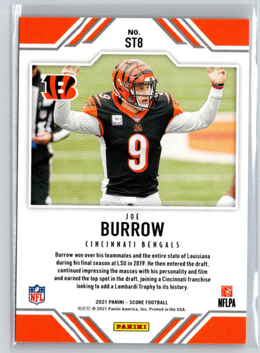 2021 Score #ST8 Joe Burrow Score Team Purple N53
