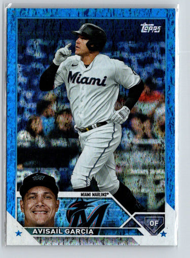 2023 Topps #606 Avisaíl García Blue Foilboard #/999 N53