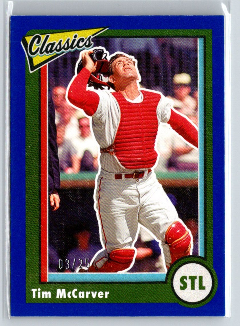 2023 Panini Chronicles #16 Tim McCarver Classics Blue #/25 N53