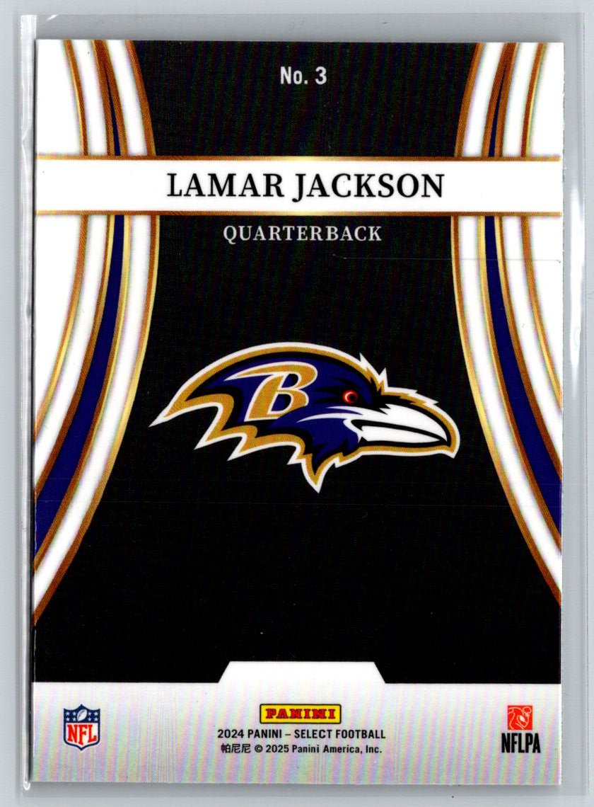 2024 Panini Select #3 Lamar Jackson Turbocharged N53