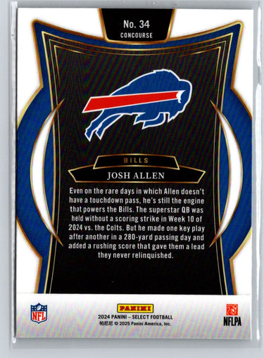 2024 Panini Select #34 Josh Allen N54