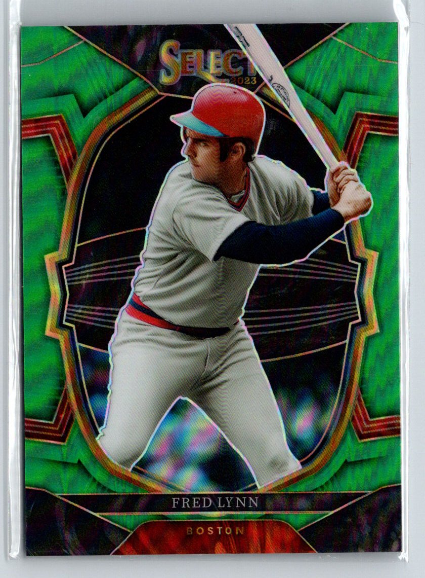 2023 Panini Select #14 Fred Lynn Tie-Dye Prizm #/5 N54