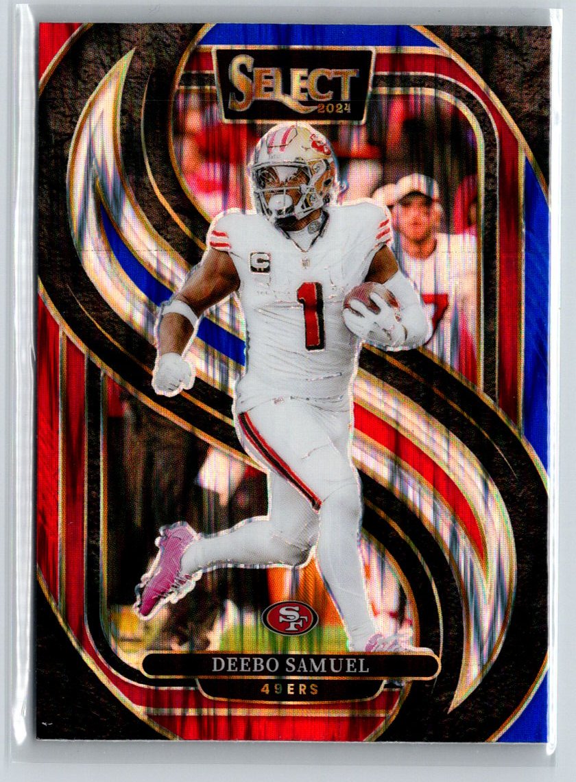 2024 Panini Select #146 Deebo Samuel Black & Red Prizm Shock N54
