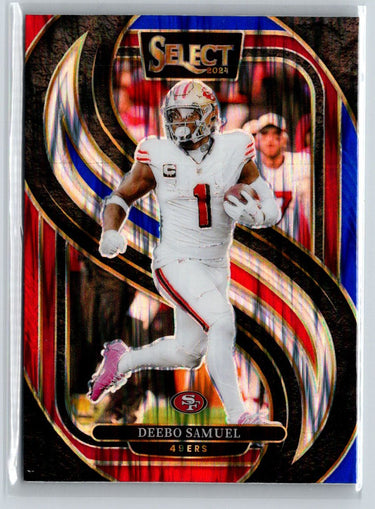 2024 Panini Select #146 Deebo Samuel Black & Red Prizm Shock N54