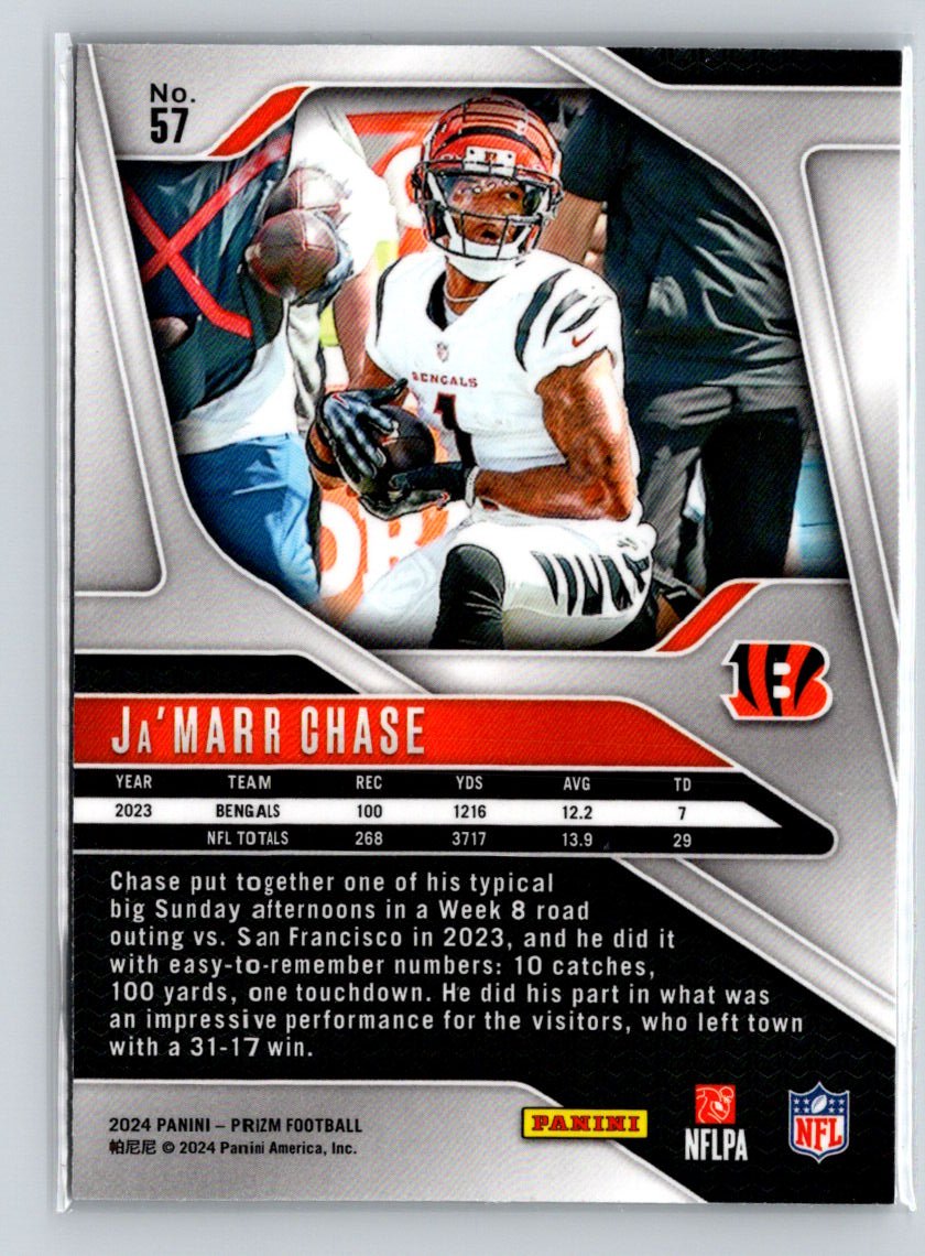 2024 Panini Prizm #57 Ja'Marr Chase N54