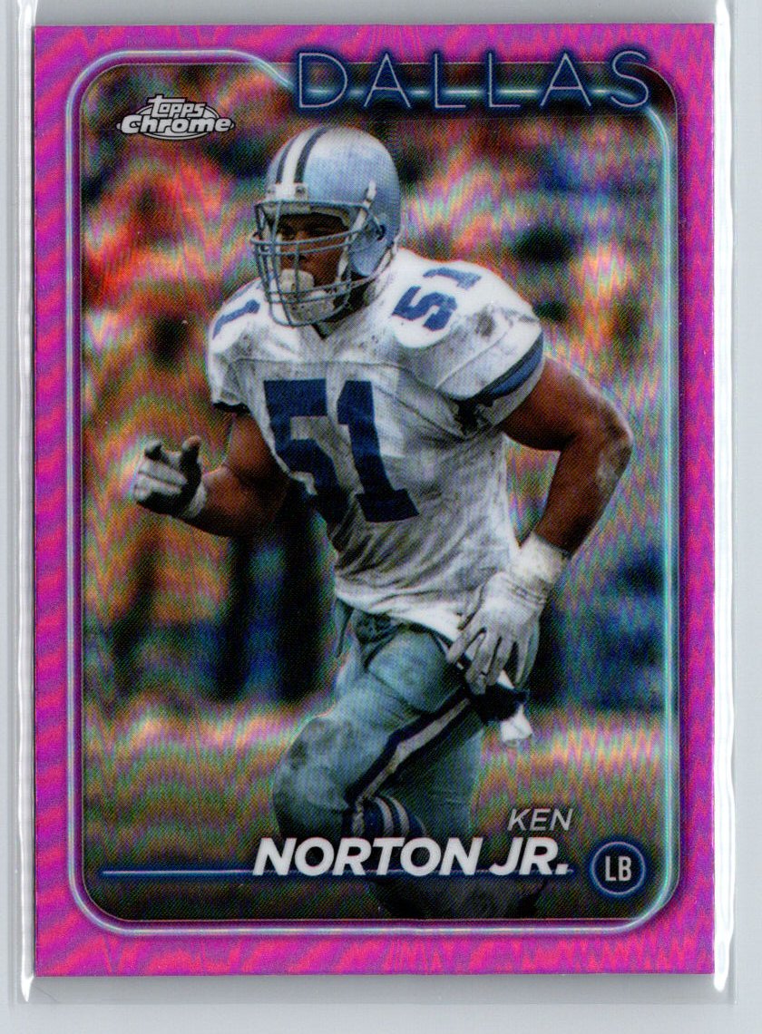 2024 Topps Chrome Ken Norton Jr Pink Shimmer Refractor #51 N55
