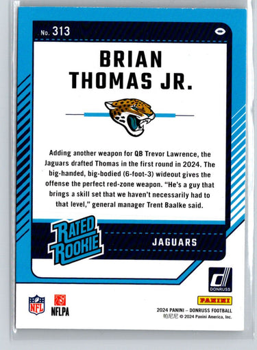 2024 Donruss #313 Brian Thomas Jr. N55