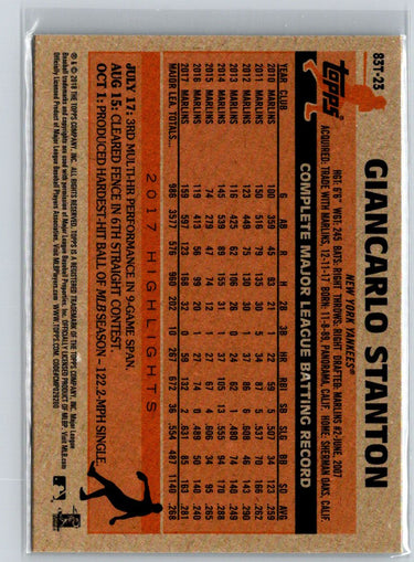 2018 Topps Chrome #83T-23 Giancarlo Stanton 1983 Topps Refractors N56