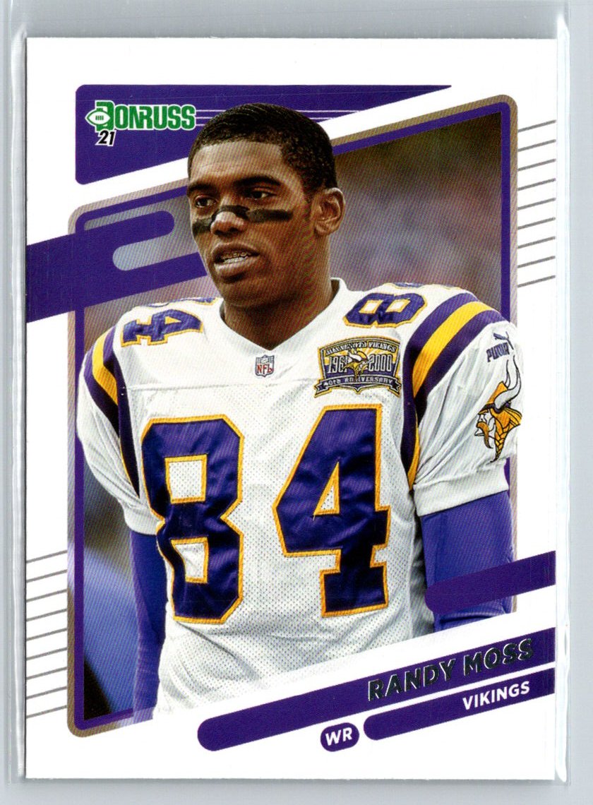2021 Donruss #128b Randy Moss No Helmet N56