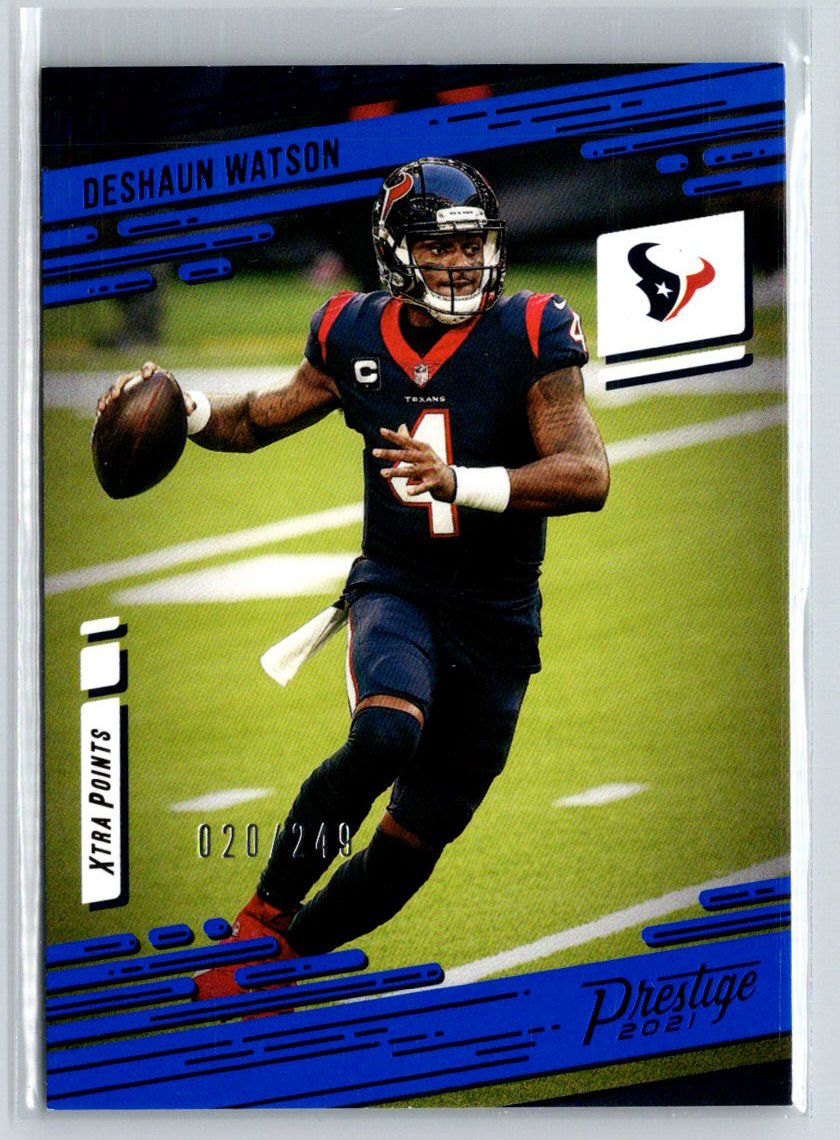2021 Panini Prestige #29 Deshaun Watson Xtra Points Blue #/249 N57