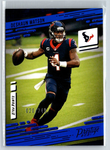 2021 Panini Prestige #29 Deshaun Watson Xtra Points Blue #/249 N57