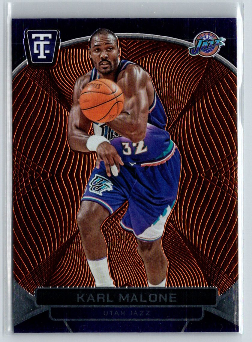 2024-25 Panini Totally Certified #186 Karl Malone Mirror Bronze N57