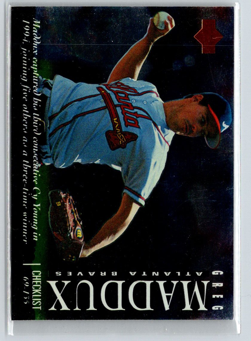 1995 Upper Deck #5 Greg Maddux Checklists Series One N58