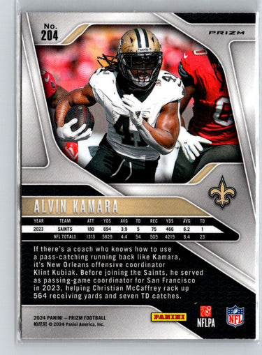 2024 Prizm Alvin Kamara Disco Parallel #204 N58