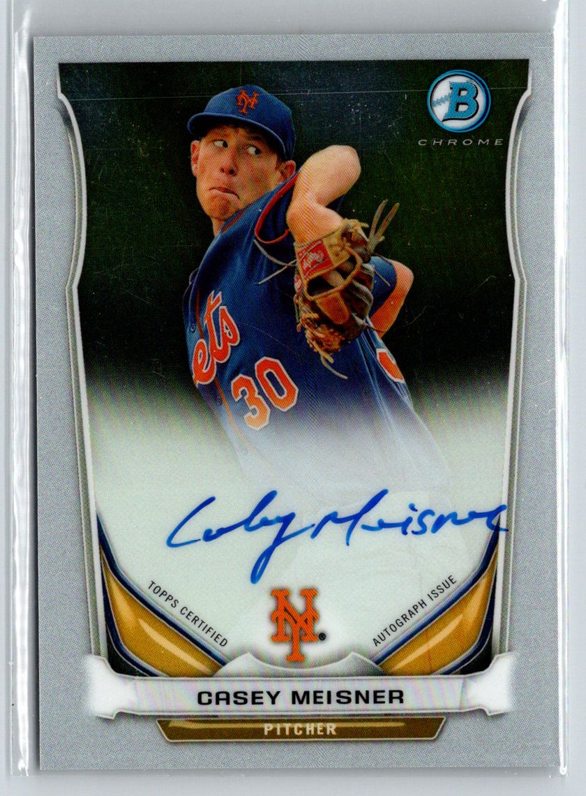 2014 Bowman #BCAP-CM Casey Meisner Chrome Prospect Autographs N58